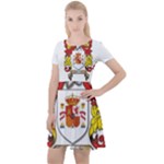 Zabaeleche Coat of Arm Cap Sleeve Velour Dress 