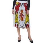 Zabaeleche Coat of Arm Classic Velour Midi Skirt 