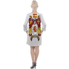 Open Neck Shift Dress 