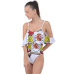 Zabaeleche Coat of Arm Drape Piece Swimsuit