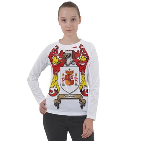 Zabaeleche Coat of Arm Women s Long Sleeve Raglan Tee from ArtsNow.com