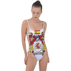 Tie Strap One Piece Swimsuit 