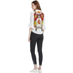 Loose Horn Sleeve Chiffon Blouse 