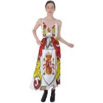 Zabaeleche Coat of Arm Tie Back Maxi Dress