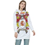 Zabaeleche Coat of Arm Women s Long Oversized Pullover Hoodie