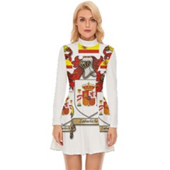 Long Sleeve Velour Longline Dress 