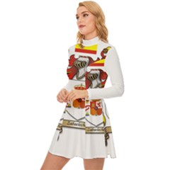 Long Sleeve Velour Longline Dress 