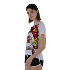 Short Sleeve Open Back T-Shirt 