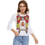 Zabaeleche Coat of Arm Bell Sleeve Top