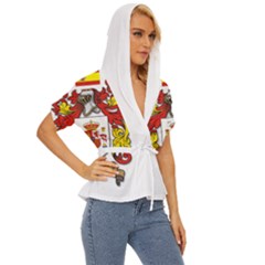 Lightweight Drawstring Hooded Top 