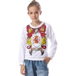 Zabaeleche Coat of Arm Kids  Long Sleeve Tee with Frill 