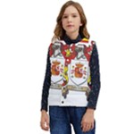 Zabaeleche Coat of Arm Kid s Short Button Up Puffer Vest	