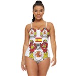 Zabaeleche Coat of Arm Retro Full Coverage Swimsuit