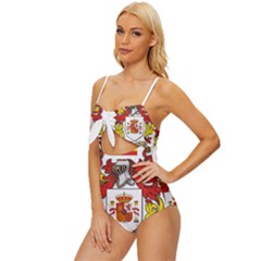 Knot Front One-Piece Swimsuit 