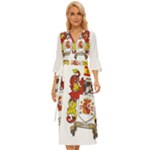 Zabaeleche Coat of Arm Midsummer Wrap Dress