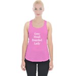 Grey HeadBearded Lady Piece Up Tank Top