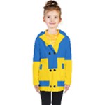 Flag of Ukraine Kids  Double Breasted Button Coat