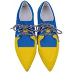 Flag of Ukraine Pointed Oxford Shoes