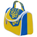 Flag of Ukraine with Coat of Arms Satchel Handbag