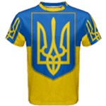 Flag Of Ukraine Coat Of Arms Men s Cotton Tee