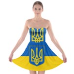Flag Of Ukraine Coat Of Arms Strapless Bra Top Dress