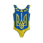 Flag Of Ukraine Coat Of Arms Kids  Frill Swimsuit