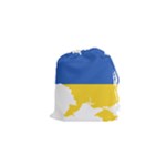 Ukraine Flag Map Drawstring Pouch (XS)