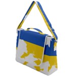 Ukraine Flag Map Box Up Messenger Bag