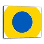 Roundel of Ukrainian Air Force Canvas 20  x 16  (Stretched)