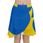 Roundel of Ukrainian Air Force Chiffon Wrap Front Skirt