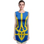 Coat of Arms of Ukraine Classic Sleeveless Midi Dress