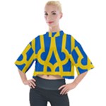 Coat of Arms of Ukraine Mock Neck Tee