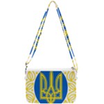 Greater Coat of Arms of Ukraine, 1918-1920  Double Gusset Crossbody Bag