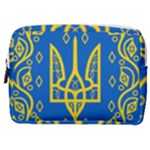 Coat of Arms of Ukraine, 1918-1920 Make Up Pouch (Medium)