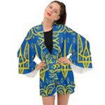 Coat of Arms of Ukraine, 1918-1920 Long Sleeve Kimono