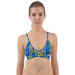 Coat of Arms of Ukraine, 1918-1920 Wrap Around Bikini Top