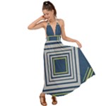 Abstract pattern geometric backgrounds   Backless Maxi Beach Dress