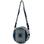 Abstract pattern geometric backgrounds   Crossbody Circle Bag