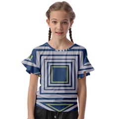 Kids  Cut Out Flutter Sleeves 