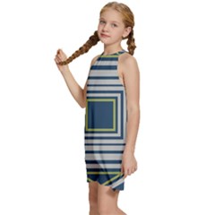 Kids  Halter Collar Waist Tie Chiffon Dress 