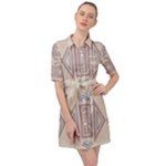Abstract pattern geometric backgrounds   Belted Shirt Dress