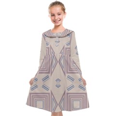 Abstract pattern geometric backgrounds   Kids  Midi Sailor Dress from ArtsNow.com