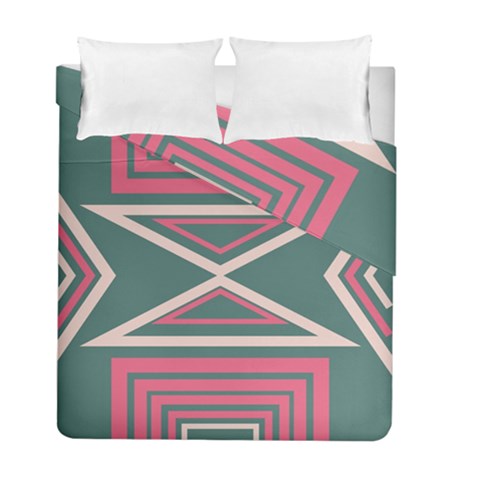 Abstract pattern geometric backgrounds   Duvet Cover Double Side (Full/ Double Size) from ArtsNow.com