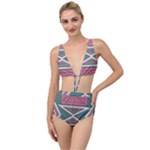 Abstract pattern geometric backgrounds   Tied Up Two Piece Swimsuit