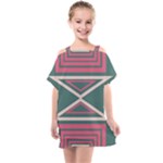 Abstract pattern geometric backgrounds   Kids  One Piece Chiffon Dress