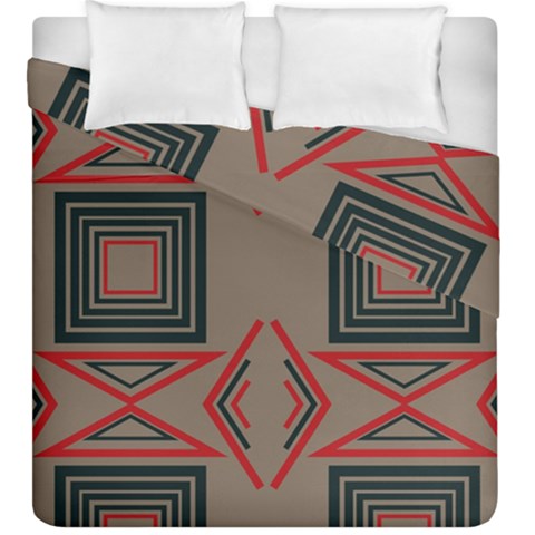 Abstract pattern geometric backgrounds   Duvet Cover Double Side (King Size) from ArtsNow.com