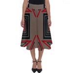 Abstract pattern geometric backgrounds   Perfect Length Midi Skirt