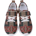 Abstract pattern geometric backgrounds   Women s Velcro Strap Shoes
