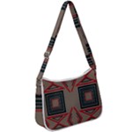 Abstract pattern geometric backgrounds   Zip Up Shoulder Bag