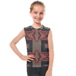 Abstract pattern geometric backgrounds   Kids  Mesh Tank Top